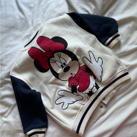 NWT New Zara Minnie Mouse Bomber Jacket 12-18 month - Picture 4 of 4